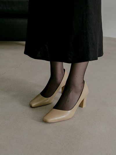 MARYRINGO Jane unbalance pumps _ beige