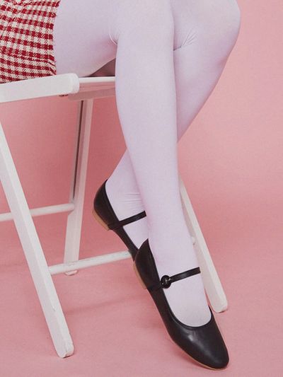 MARYRINGO Mary Jane Flat - Black