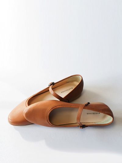 MARYRINGO Mary Jane Flat - Brown