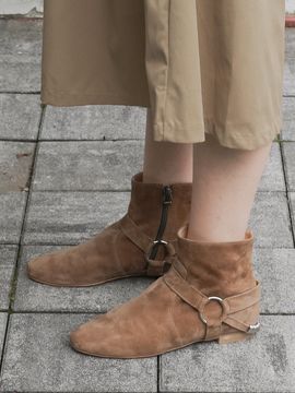 MARYRINGO NO. Margaret Ankle Ring Boots (Khaki Brown)