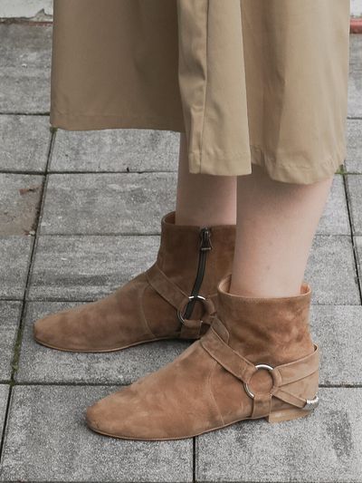 MARYRINGO NO. Margaret Ankle Ring Boots (Khaki Brown)