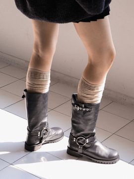 MARYRINGO NO. Margaret Biker Boots (2Colors)