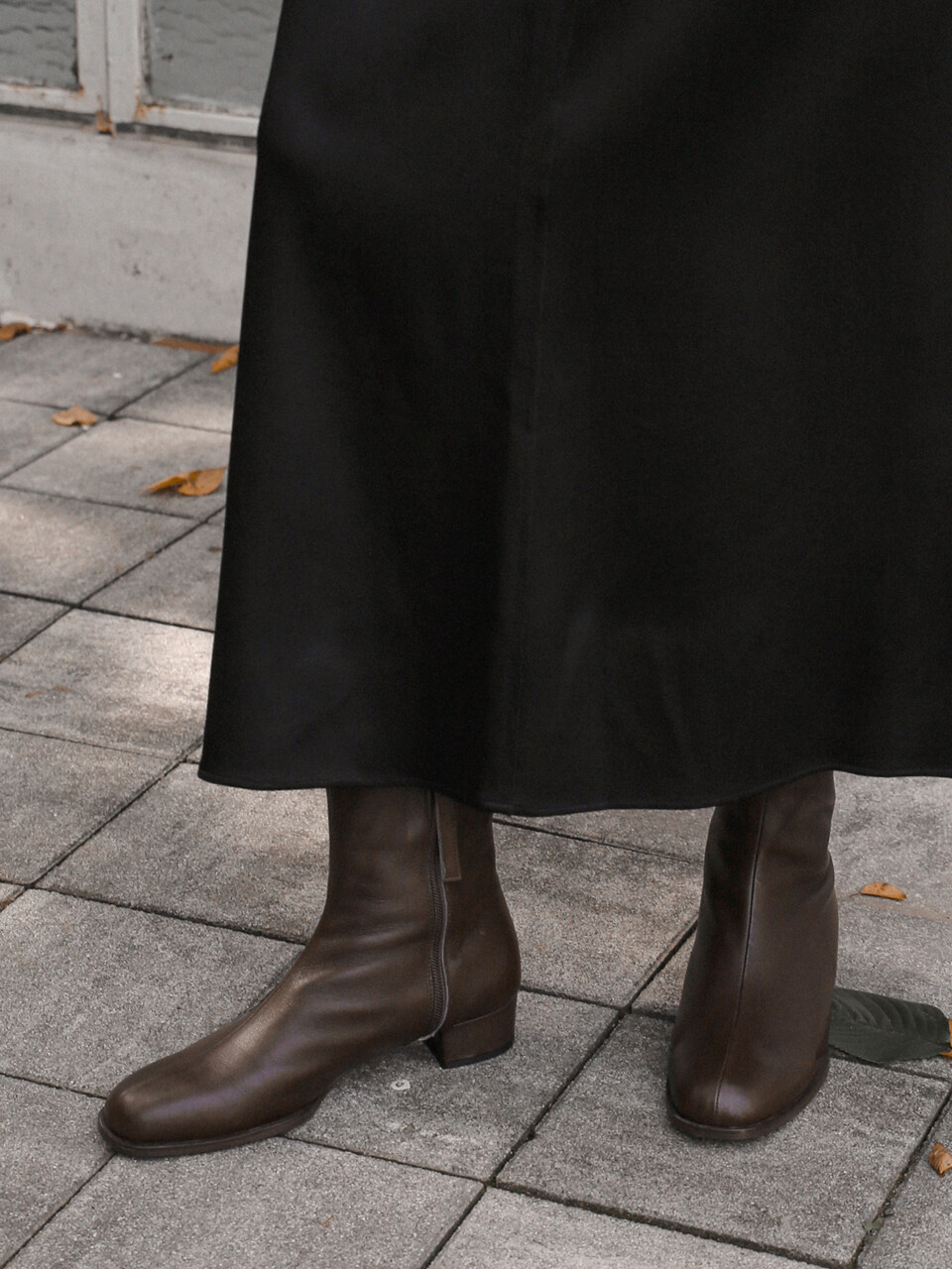 MARYRINGO NO. Margaret Simple Ankle Boots (Brown)
