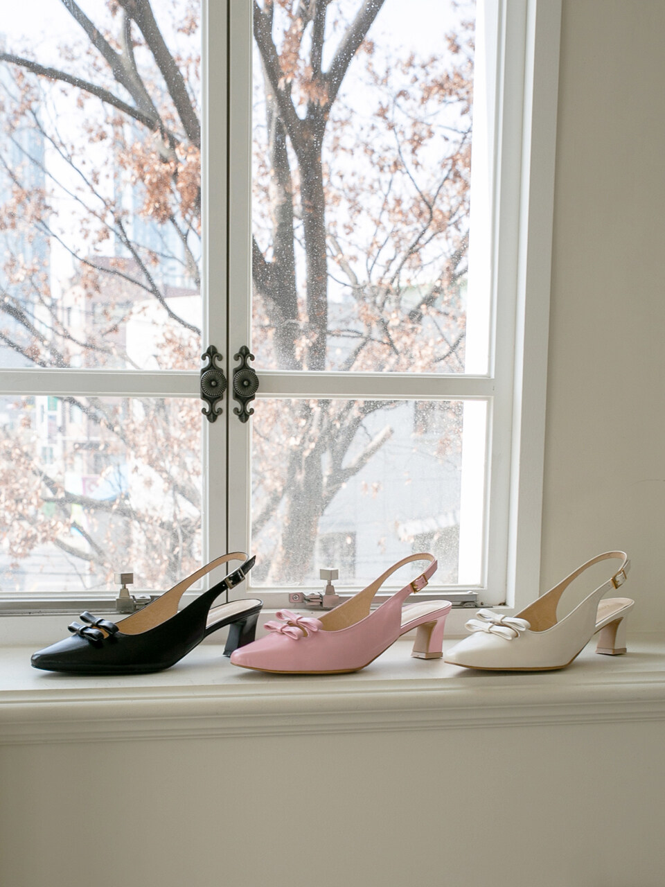 MARYRINGO Rosie Two Ribbon Pumps_3color