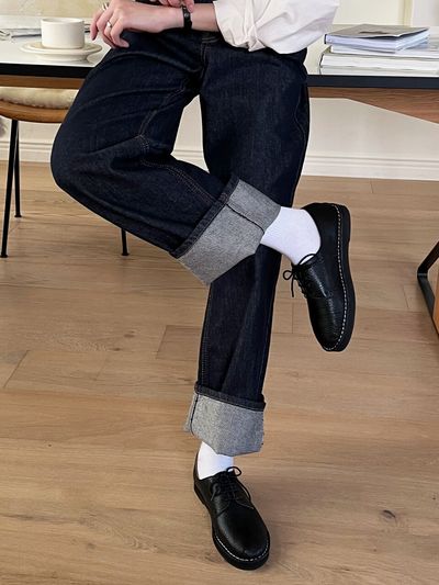 MARYRINGO Susan Shrunken Oxford Shoes_Black
