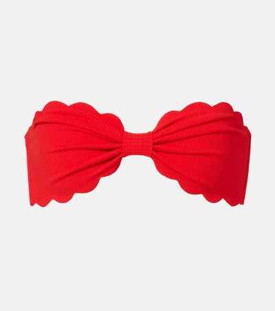 Marysia Marysia Antibes scalloped bandeau bikini top