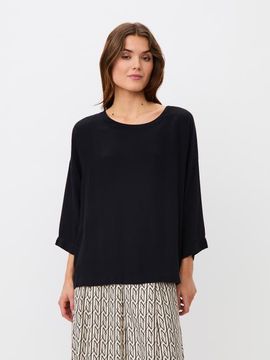Masai Copenhagen Masai Copenhagen Mabecca Round Neck Draped Blouse