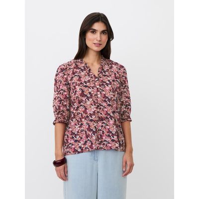 Masai Copenhagen Masai Copenhagen Mabrenitha Floral Mandarin Collar Blouse