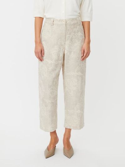 Masai Copenhagen Masai Copenhagen Mapaelith Embroidered Cropped Trousers