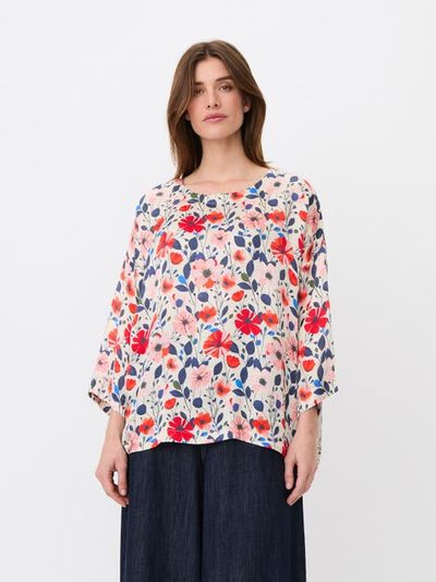 Masai Copenhagen Masai Copenhagen Round-Neck Relaxed Tunic Blouse