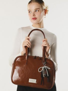 Masmarulez 304 leather pouch shoulder bag _ Brown