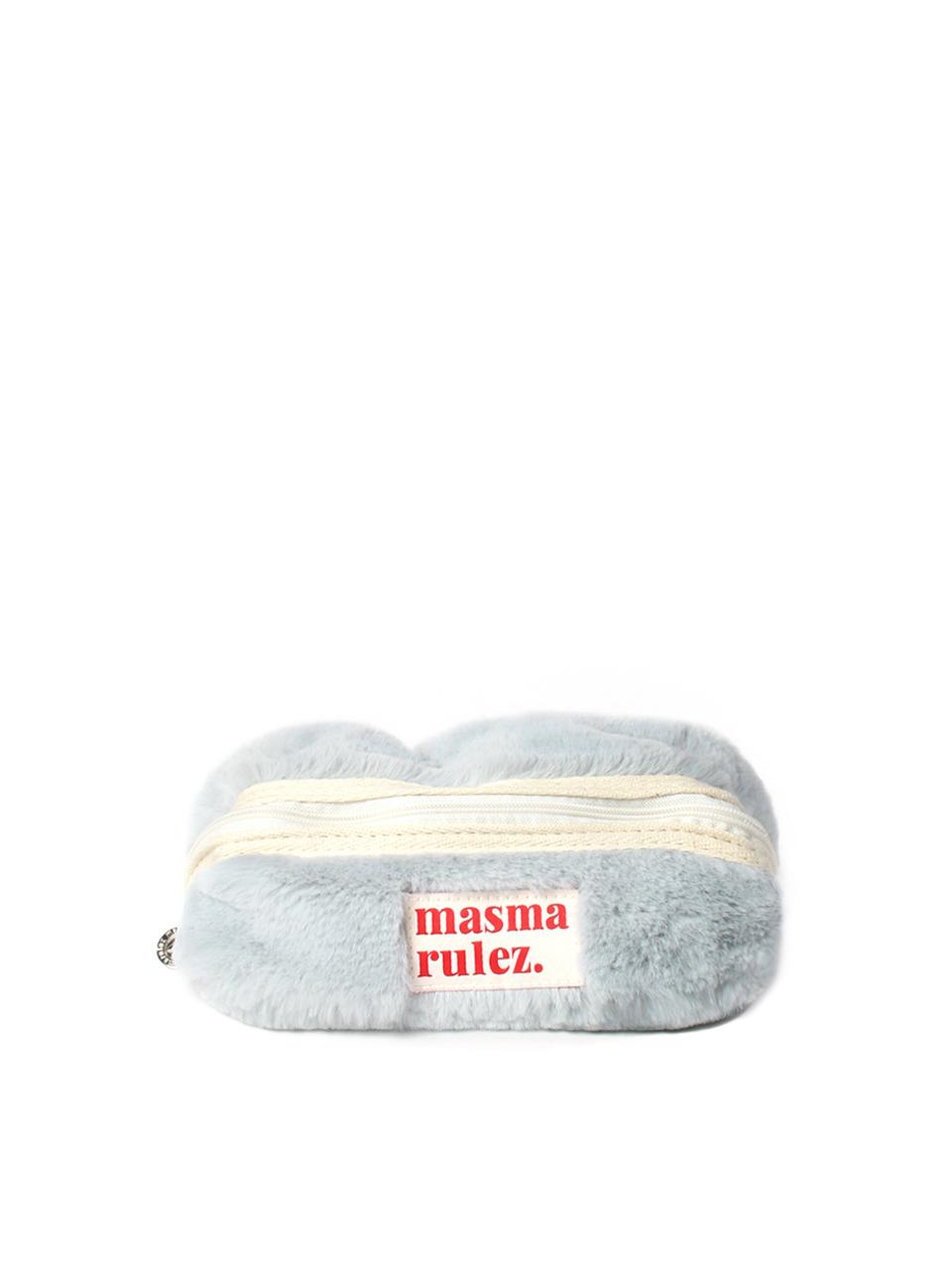 Masmarulez Hapoom pencil cosmetic pouch _ Bodry Pastel Blue