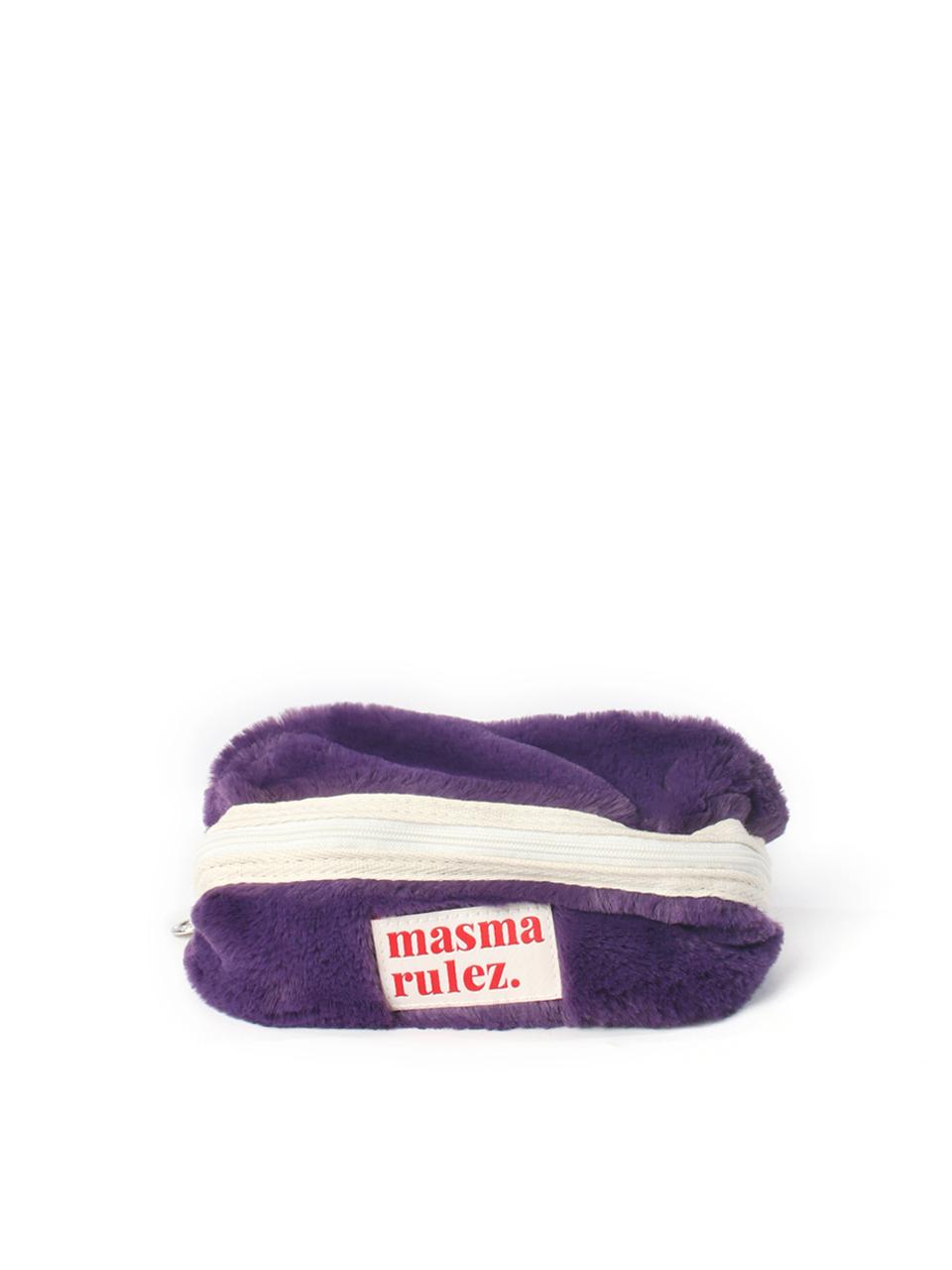 Masmarulez Hapoom pencil cosmetic pouch _ Bodry Purple