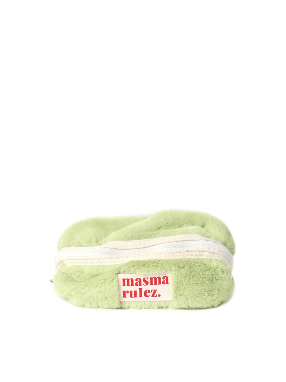 Masmarulez Hapoom pencil cosmetic pouch _ Bodry Yellow Green