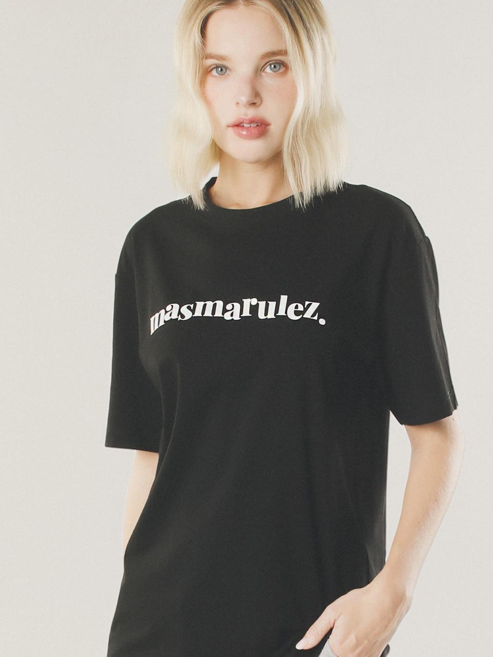 Masmarulez mama cool cotton T-shirt_Black