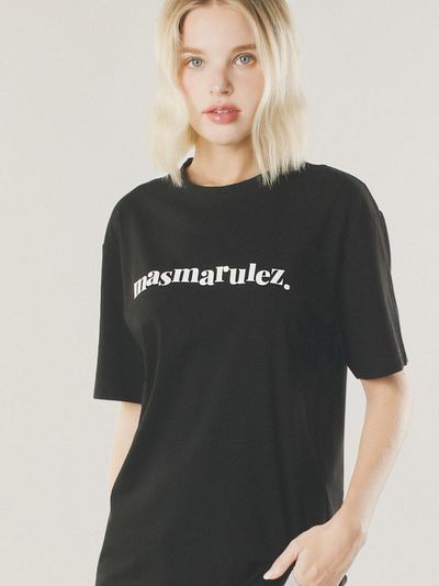 Masmarulez mama cool cotton T-shirt_Black