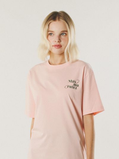 Masmarulez mars planet cool cotton T-shirt _Baby Pink