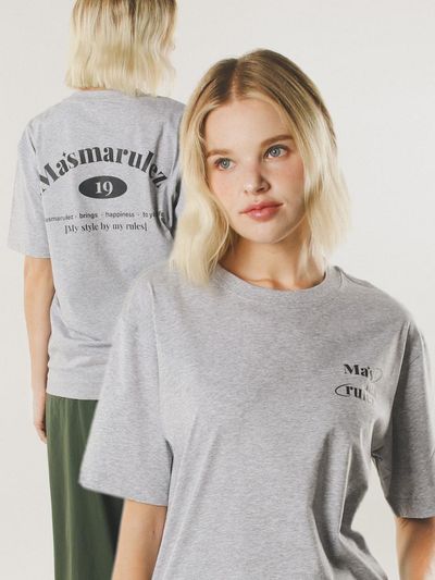Masmarulez mars planet cool cotton T-shirt _Melange Gray