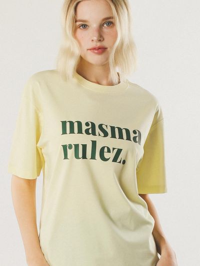 Masmarulez MSMRZ cool cotton T-shirt_Baby Yellow