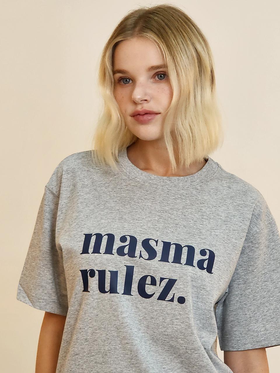 Masmarulez MSMRZ cool cotton T-shirt_Melange Gray