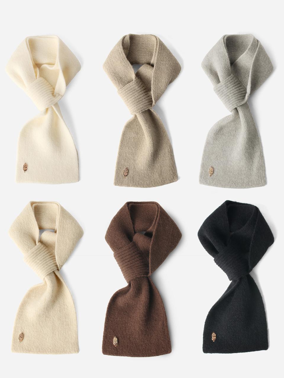 Masmarulez Msrz easy hole pendant knit muffler_6colors
