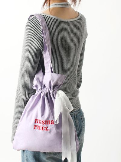 Masmarulez Ribbon eco bag_purple