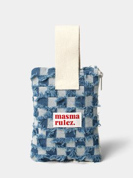 Masmarulez Strap Rough Denim Clutch Bag