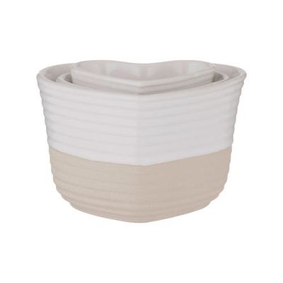 MASON CASH MASON CASH Rustic Charm Measuring Cups, Set of 3 Stoneware Cups