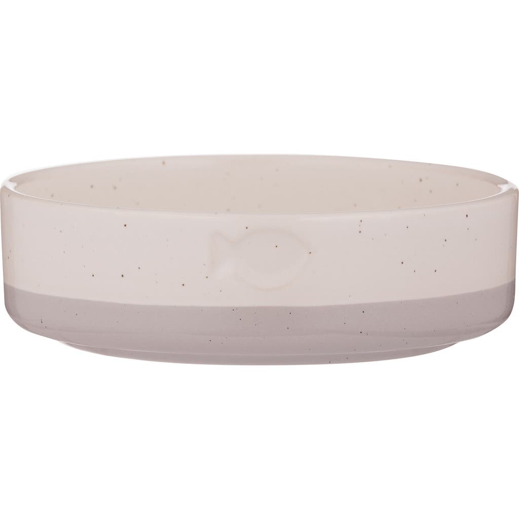 MASON CASH MASON CASH Speckle Dip Cat Bowl, Food & Water Dish