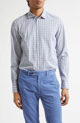Massimo Alba Massimo Alba Canary Plaid Cotton Button-Up Shirt
