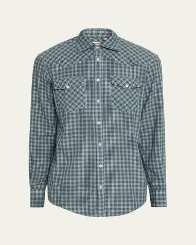 Massimo Alba Men's Check Cotton Arizona Shirt
