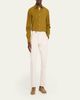 Massimo Alba Men's Micro Check Canary Cotton Shirt - 2