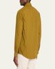 Massimo Alba Men's Micro Check Canary Cotton Shirt - 3