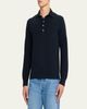 Massimo Alba Men's Pique Cotton and Cashmere Long-Sleeve Polo Shirt - 4