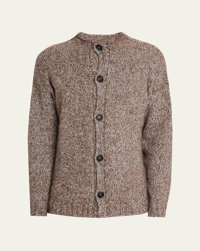 Massimo Alba Men's Two-Tone Wool and Cashmere Knit Cardigan
