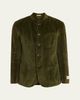 Massimo Alba Men's Velvet Garment Dyed Blazer - 1