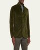 Massimo Alba Men's Velvet Garment Dyed Blazer - 4