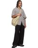 master-piece master-piece Beige Ark Solid L Shoulder Bag - 4