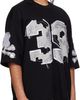 mastermind JAPAN mastermind JAPAN Black '39' Distressed Patch Half Sleeve T-shirt - 2