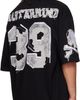 mastermind JAPAN mastermind JAPAN Black '39' Distressed Patch Half Sleeve T-shirt - 3