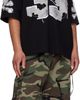 mastermind JAPAN mastermind JAPAN Black '39' Distressed Patch Half Sleeve T-shirt - 4