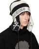 mastermind JAPAN mastermind JAPAN Black & White Cashmere Tweed Beanie - 2