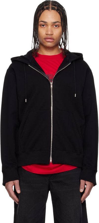 mastermind JAPAN mastermind JAPAN Black OG Embroidery-Ish Zip-Up Hoodie