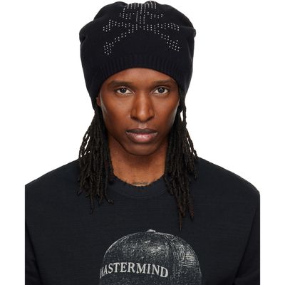 MASTERMIND WORLD MASTERMIND WORLD Black Beaded Beanie