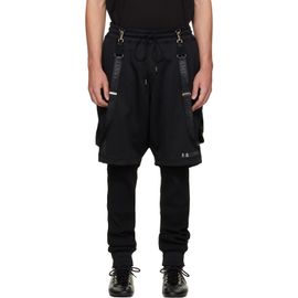 MASTERMIND WORLD MASTERMIND WORLD Black Layered Trousers