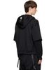 MASTERMIND WORLD MASTERMIND WORLD Black Layered Zip-Up Hoodie - 3