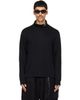 MASTERMIND WORLD MASTERMIND WORLD Black Loopwheel Turtleneck - 1
