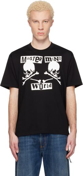 MASTERMIND WORLD MASTERMIND WORLD Black MW Flyer SS T-shirt