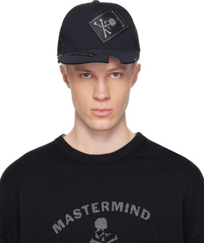 MASTERMIND WORLD MASTERMIND WORLD Black MW Tagged Cap
