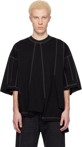 MASTERMIND WORLD MASTERMIND WORLD Black Reconstructed SS T-shirt